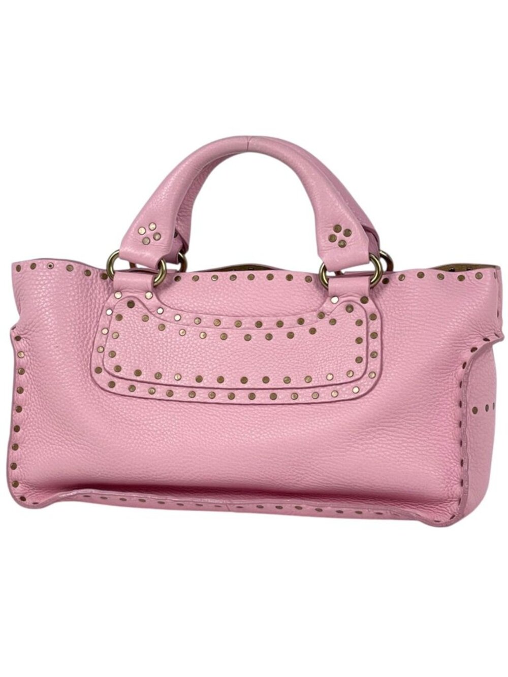 Celine Boogie Bag Handbag Leather Pink